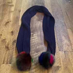 Jocelyn Woman’s Blue Knit Scarf